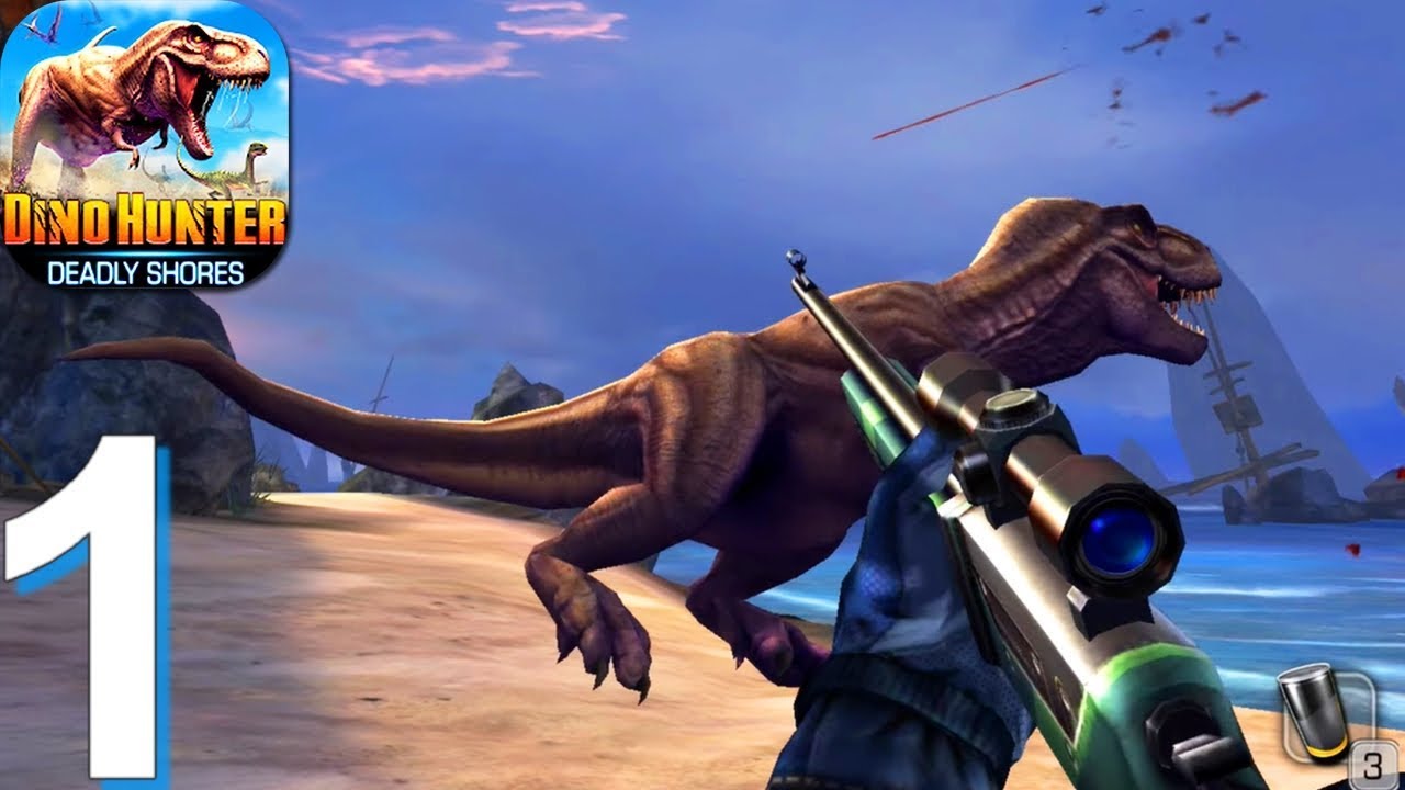 DINO HUNTER: DEADLY SHORES - Gameplay Walkthrough Part 1 (Android, iOS Gameplay)