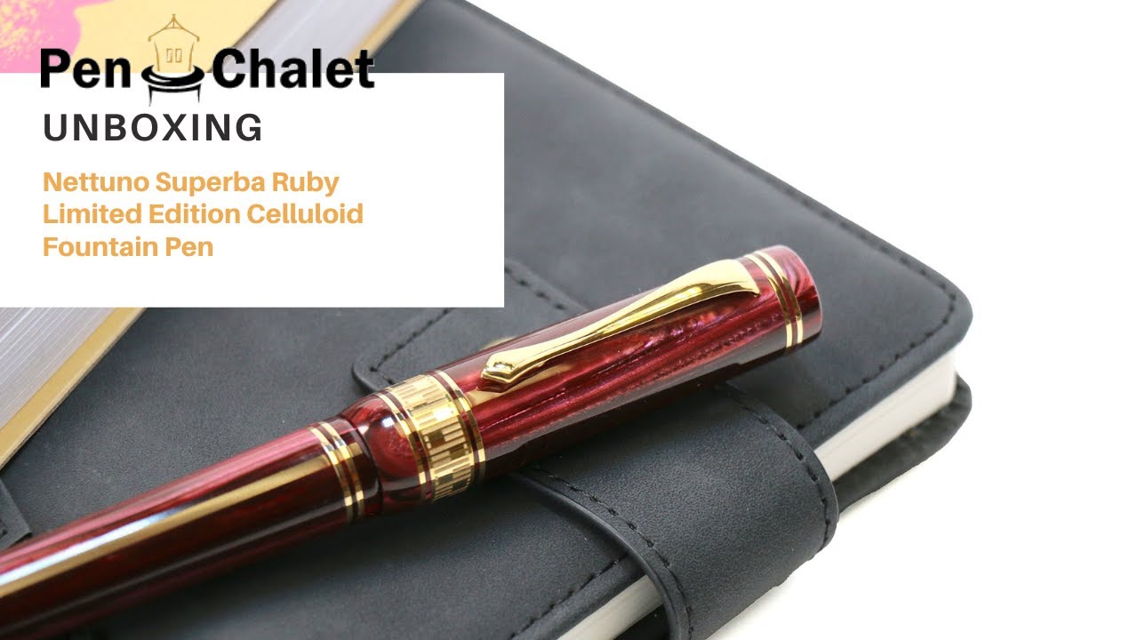 A Fountain Pen Masterpiece: Nettuno Superba Ruby Limited Edition Celluloid