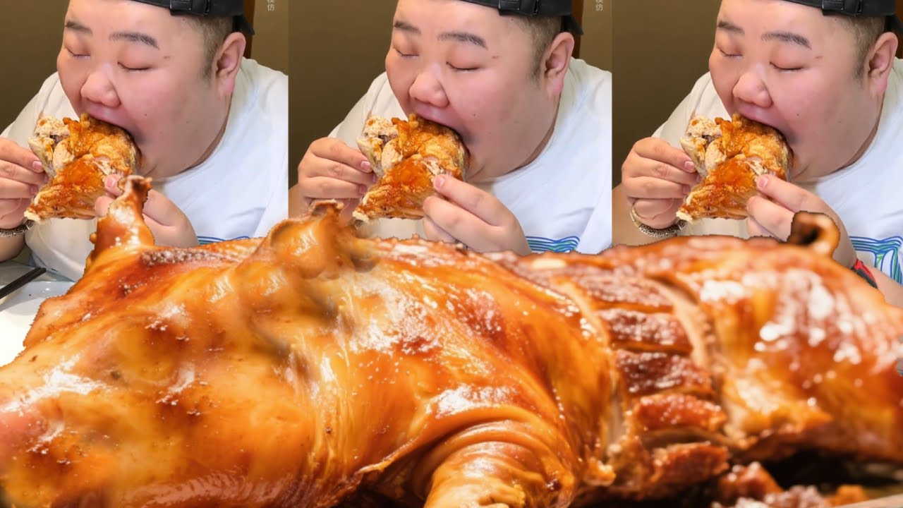 【大胃王挑戰】挑戰揚州野豬林裡吃烤全豬！一整隻重20公斤烤得滋滋冒油，大口咬下去滿口流油真過癮｜Food Challenge【櫻木花胖】