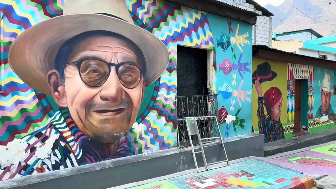 The vibrant Mayan Village of San Juan La Laguna, Lake Atitlan 