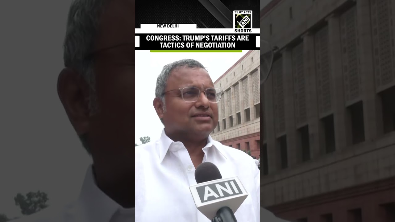 Congress MP calls Trump&rsquo;s tariffs &ldquo;tactics of negotiation&rdquo;, urges calm & diplomacy solution
