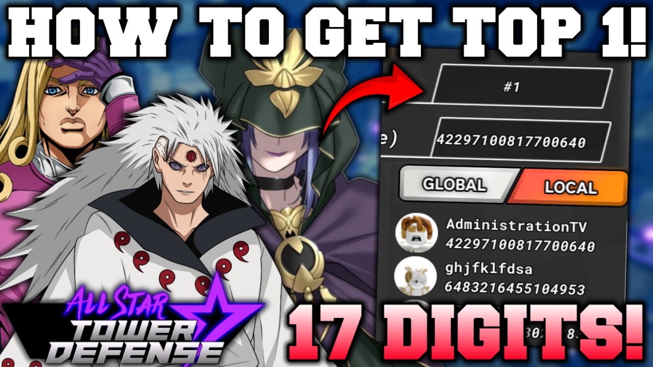 How To Get TOP 1 in Local Tournament in All Star Tower Defense Roblox