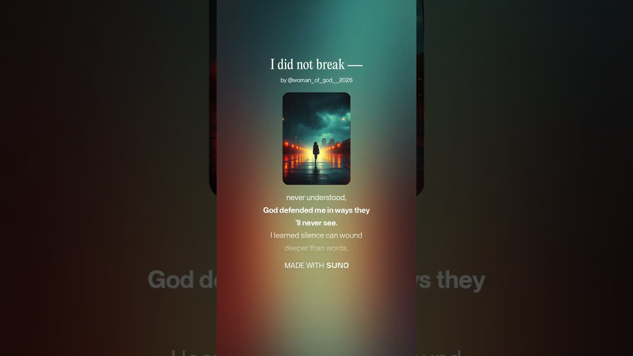 I did not break —