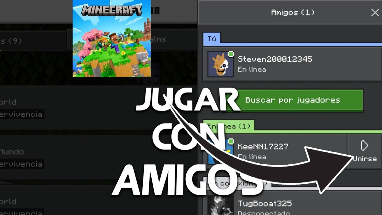 Como JUGAR MINECRAFT CON AMIGOS✅