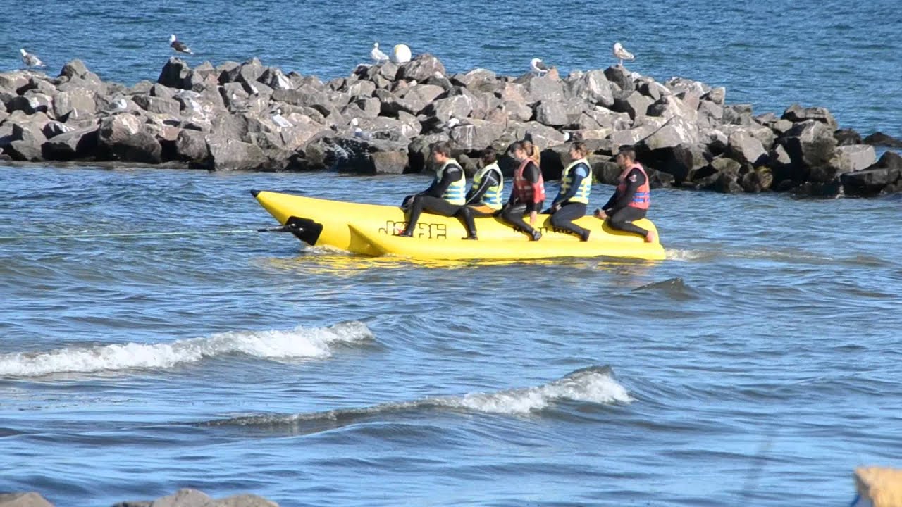 Banane fahren auf der Ostsee am Sch&ouml;nberger Strand