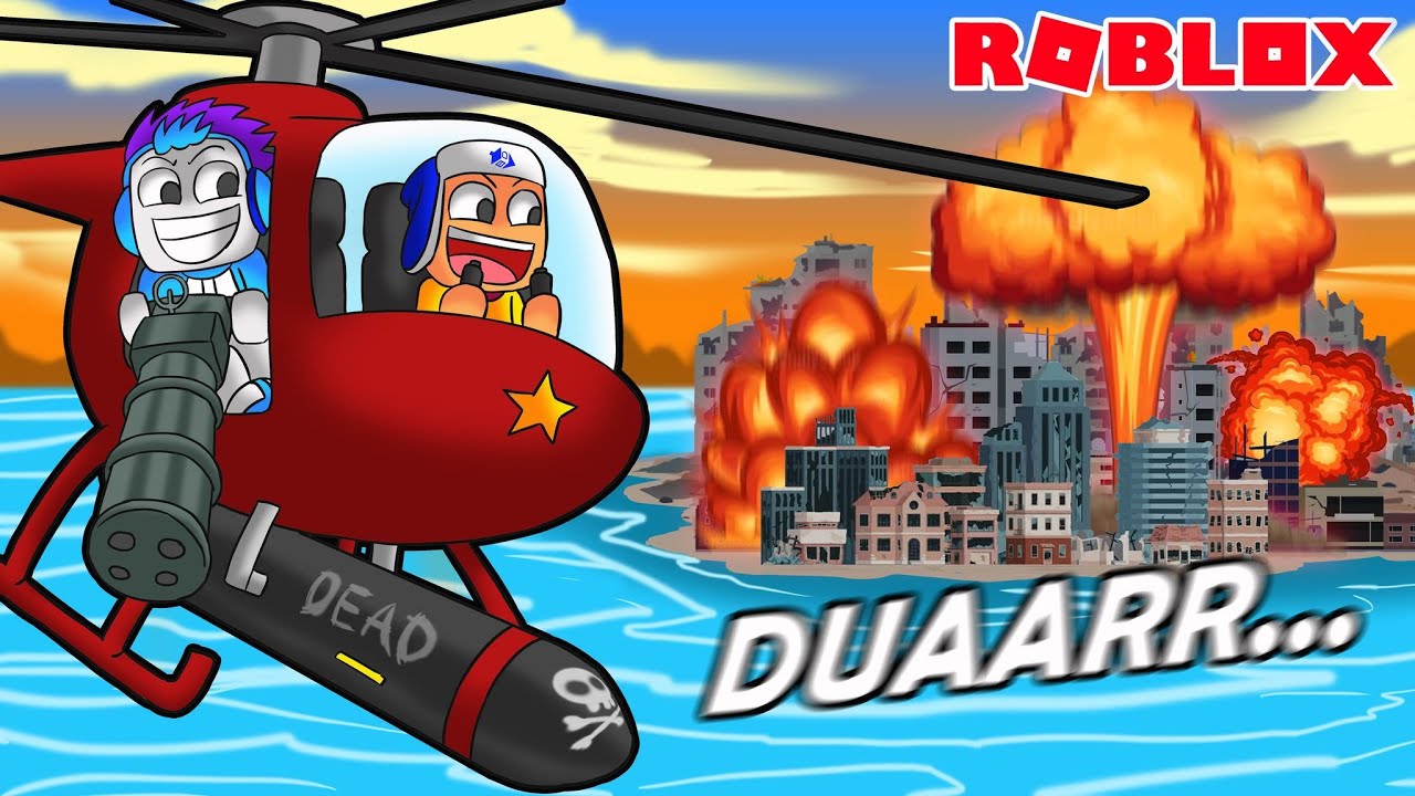 MISI 2 BOCIL MENGHANCURKAN KOTA DENGAN BOMB NUKLIR DAN 100+ SENJATA TEMPUR DI ROBLOX!!