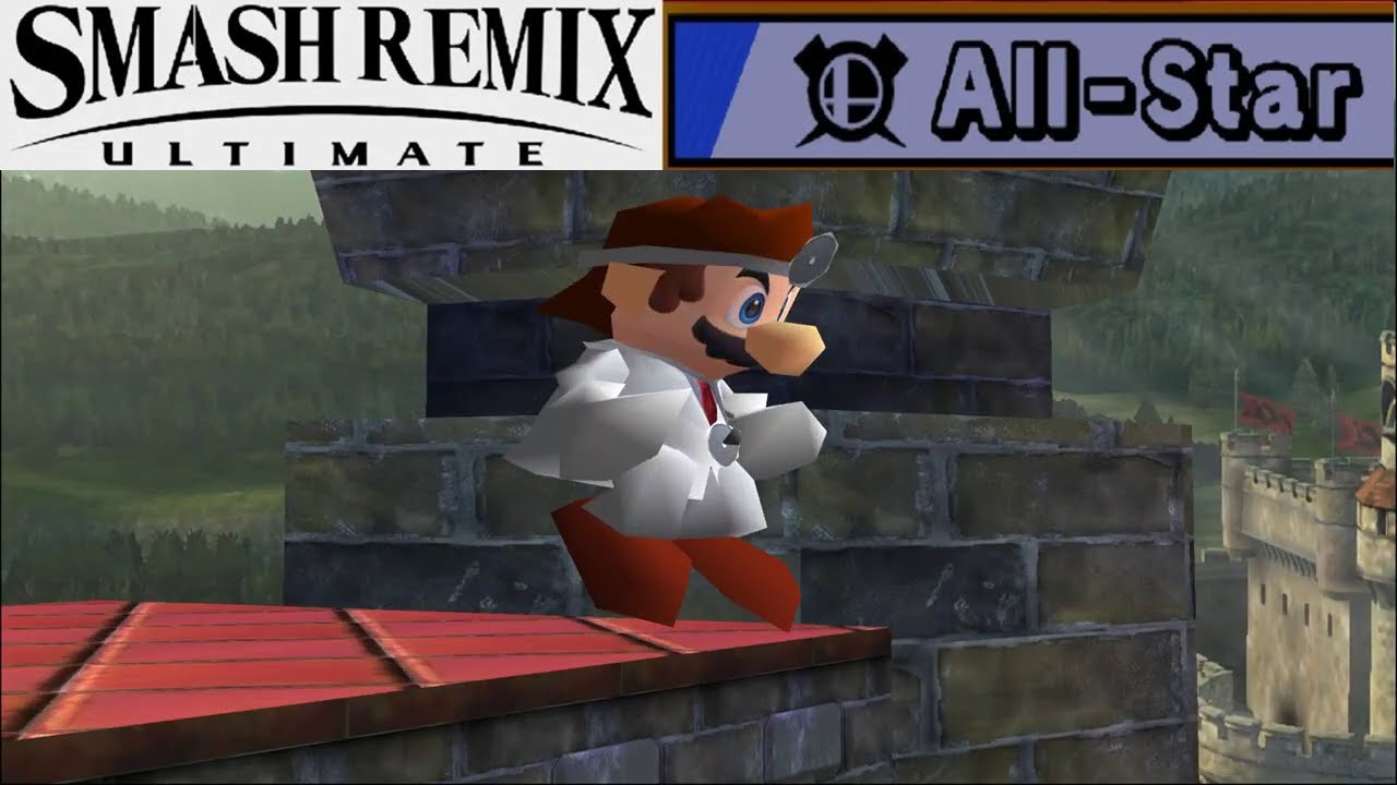 Smash Remix (Ultimate Textures) - All Star Mode with Dr. Mario