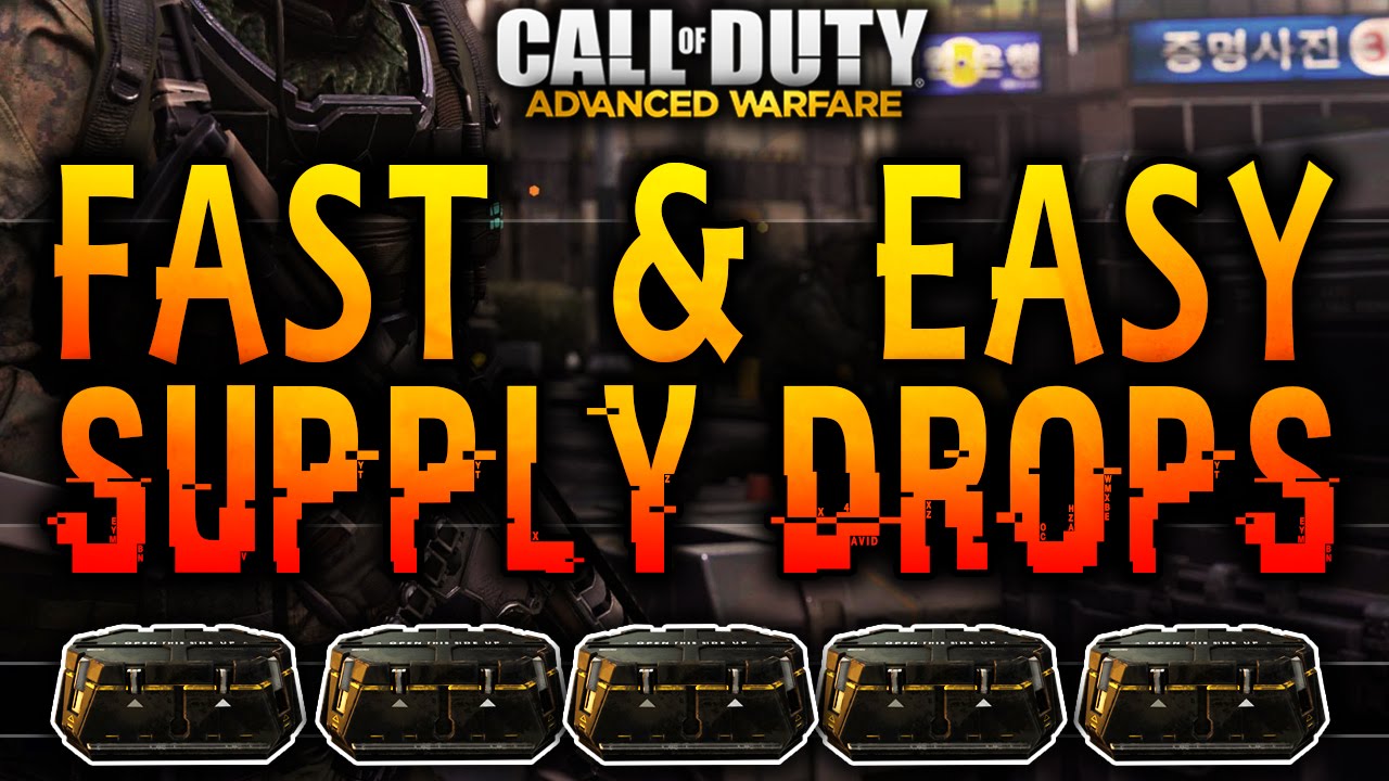 HOW TO GET FASTER SUPPLY DROPS IN ADVANCED WARFARE! - Best Ways To Get Supply Drops! (COD: AW Tips)