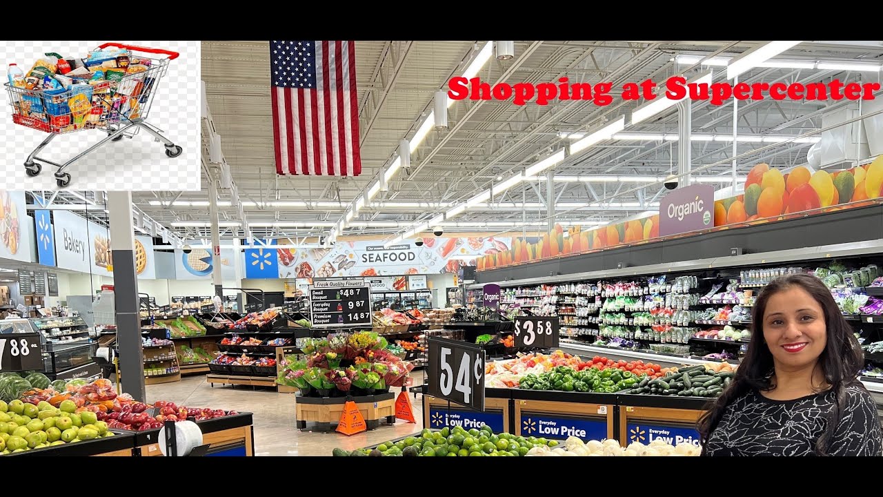 Grocery shopping | Walmart Supercenter | Indian Vlogger