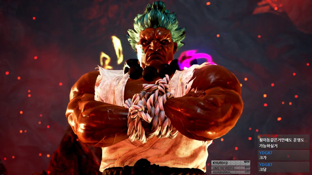 Tekken 7 destiny (akuma) vs eyemusician (yoshimitsu)철권7 데스티니 (고우키) vs 아이뮤지션 (요시미츠)