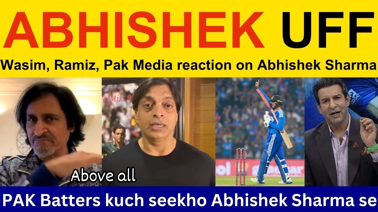 Shoaib Akhtar shocked on Abhishak Sharma 85 runs vs NZ | Pak media react on IND beat NZ in 1st T20i