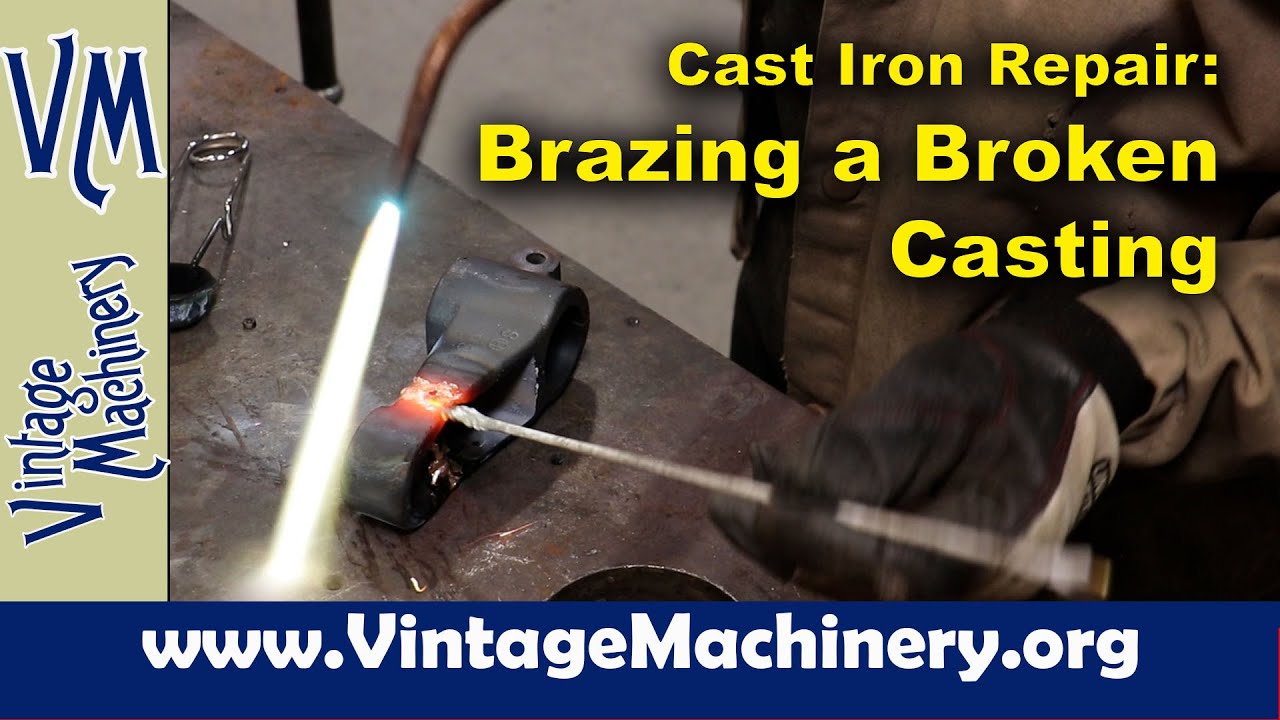 Cast Iron Brazing Repair: Brazing a Broken Drill Press Table Bracket