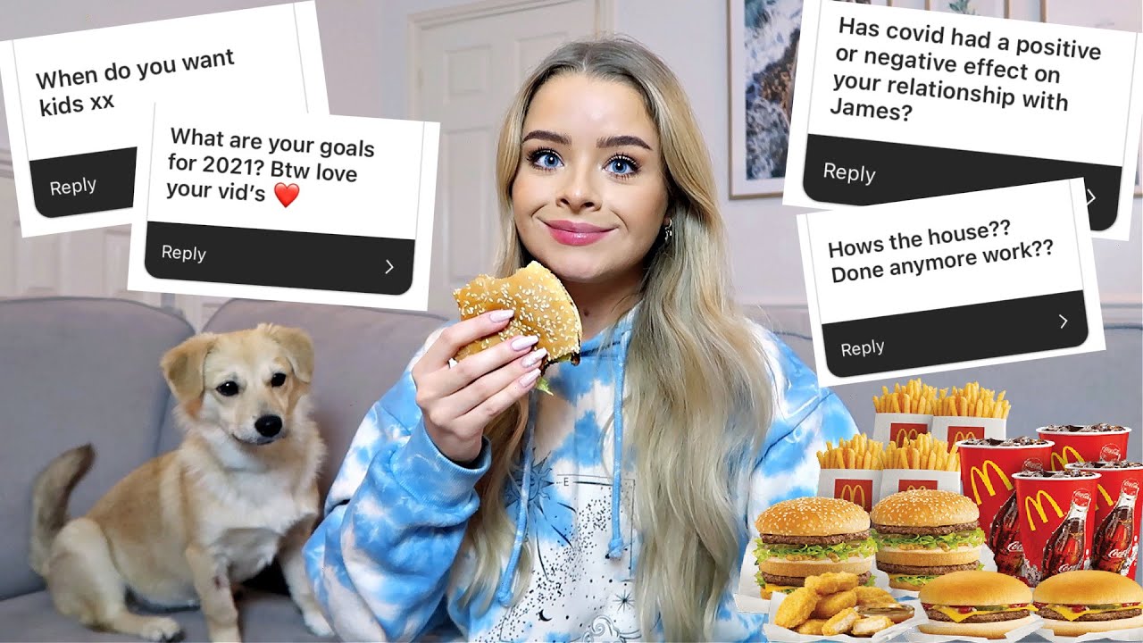 MCDONALDS MUKBANG Q + A - Let's have a chat