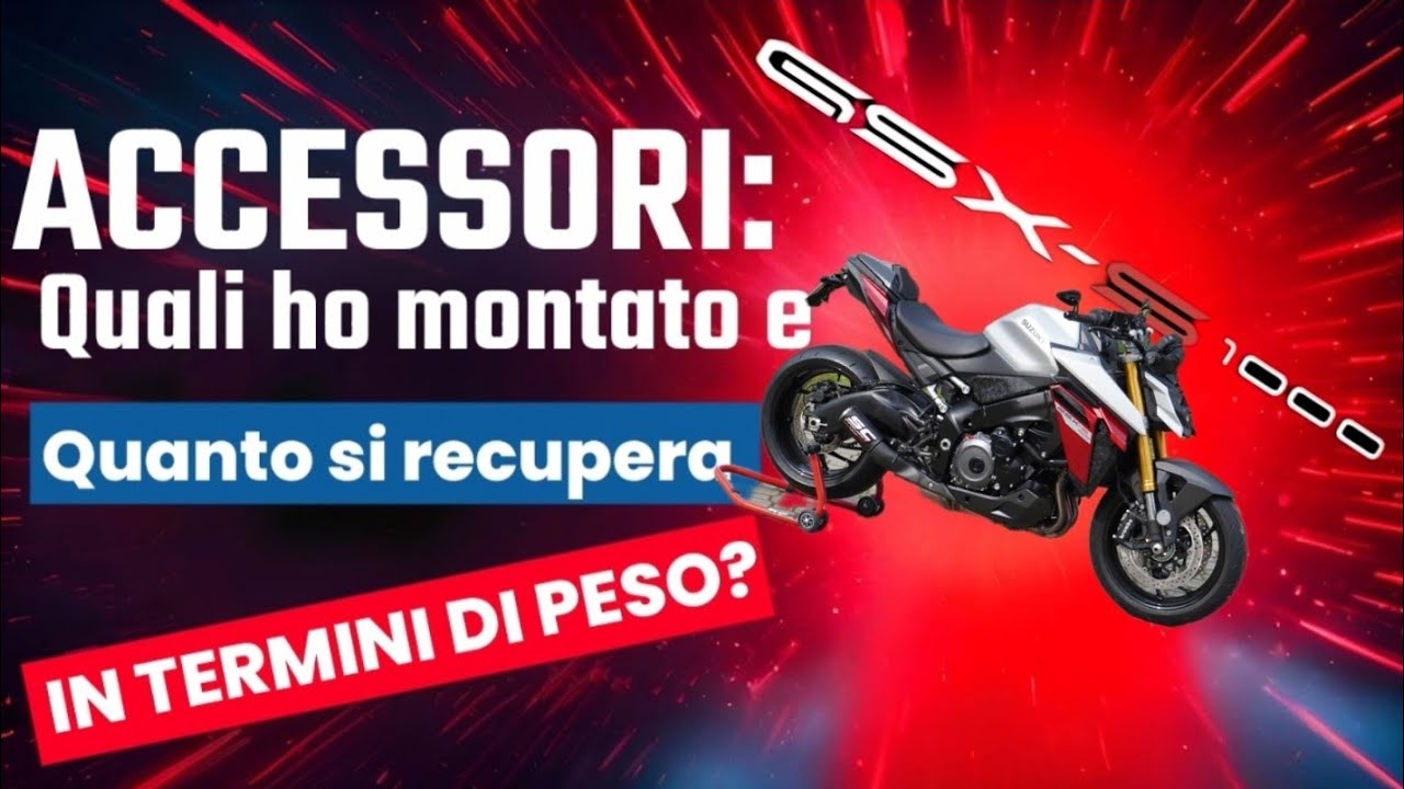 Accessori GSX S1000 : quanto peso in meno?