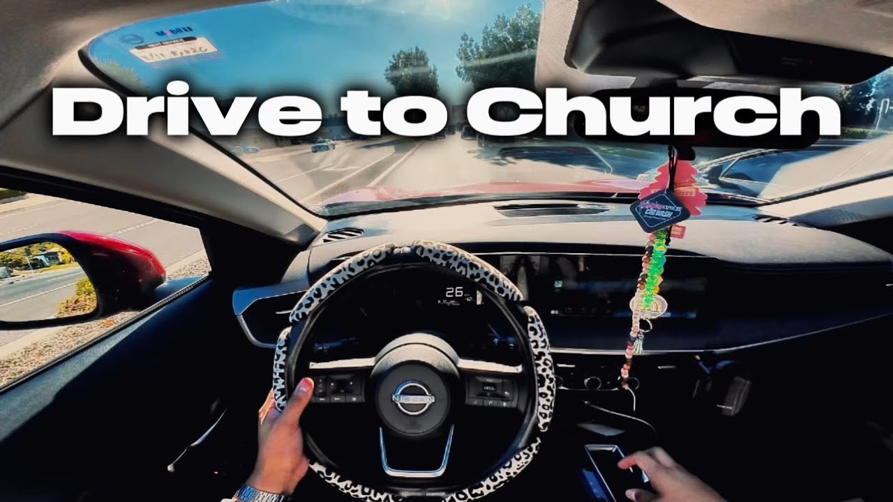 POV CHILL DRIVE TO CHURCH - ASMR LIFE - MARRIED LIFE WITH BABY