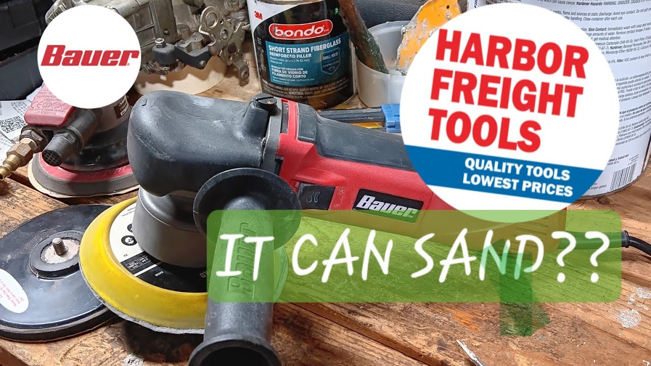 Bauer dual action polisher can sand plus Chevy square body update.