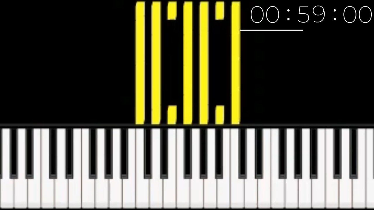 The Strangest 100 to 0 Countdown on Piano (1 Minute)