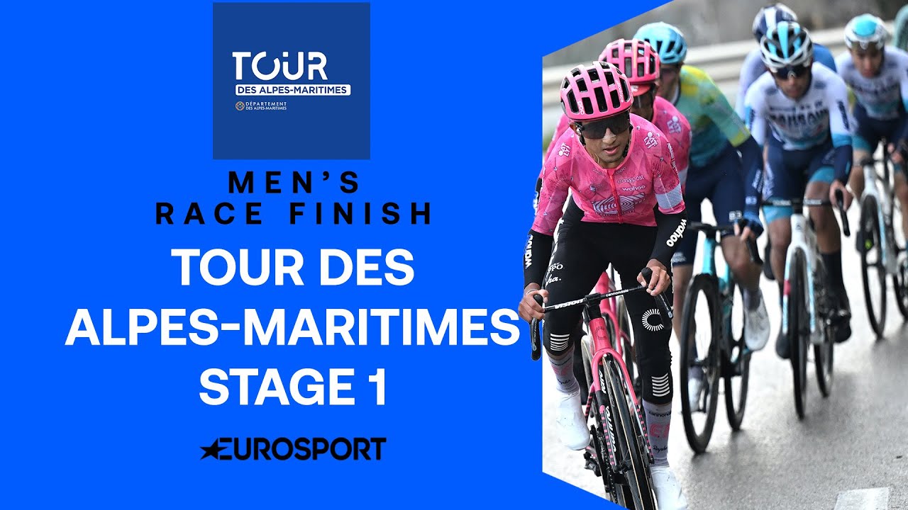 UPHILL BATTLE 🔥 | Men's Stage 1 Final KM's Tour de Alpes-Maritimes 2025 | Eurosport Cycling