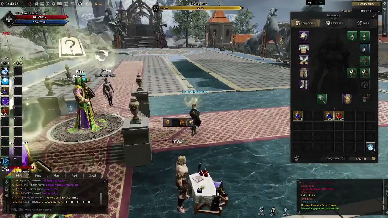 LaurelLance ile Rise Online Ncs ( Name Change Scroll ) Kullanımı