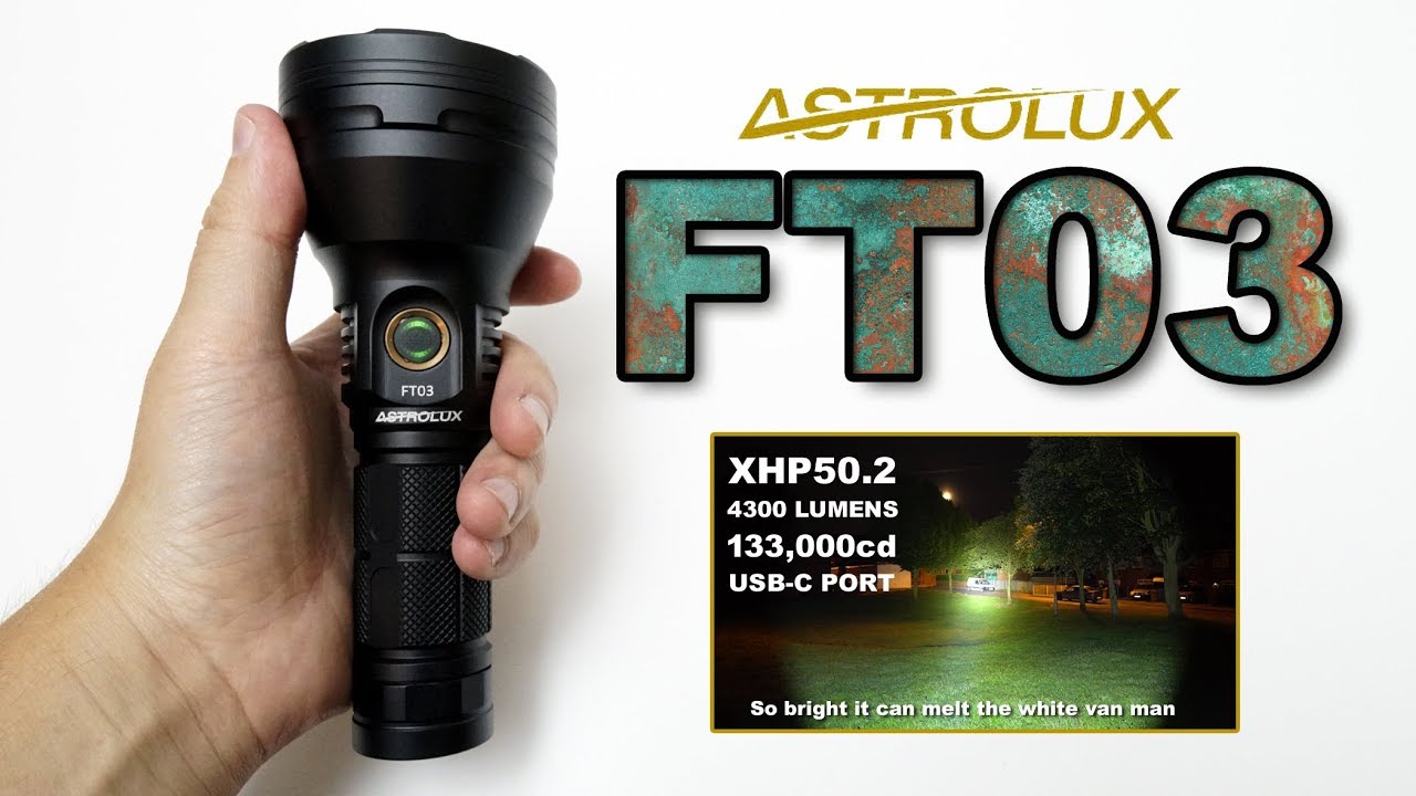 ASTROLUX FT03 - XHP50.2 - 4300 lumens - 735m - USB-C
