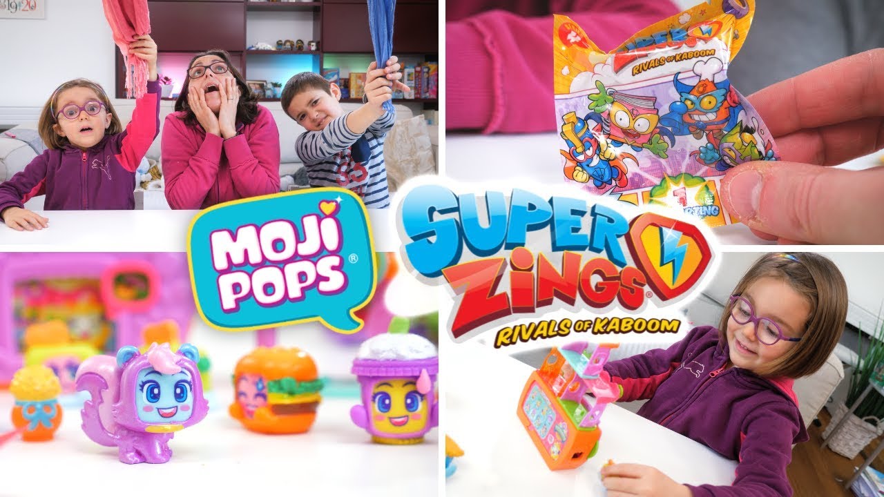 SUPERZINGS ⚡ SERIE 4 e MOJI POPS 😻 Serie Party: Unboxing GBR