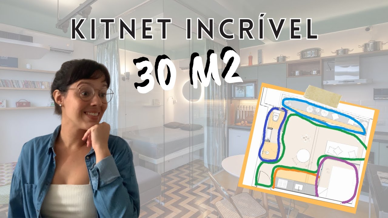 Como mobiliar KITNET 30M2 | projeto TERESA MASCARO - ARCHDAILY #002