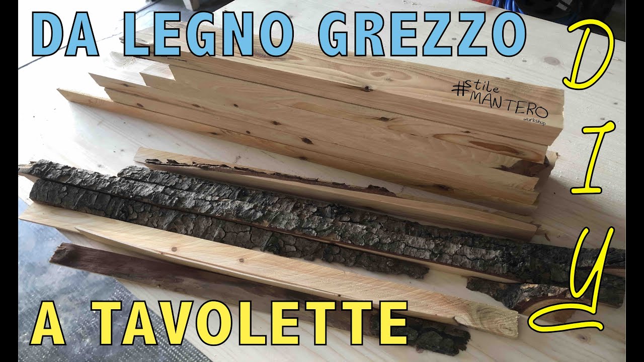 Trasformare legno grezzo in tavolette + JIG tagli bancosega