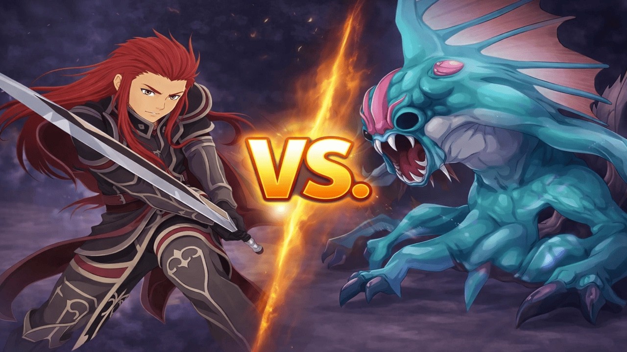 Tales of the Abyss Ancylopolyp Boss Fight / Asch Solo