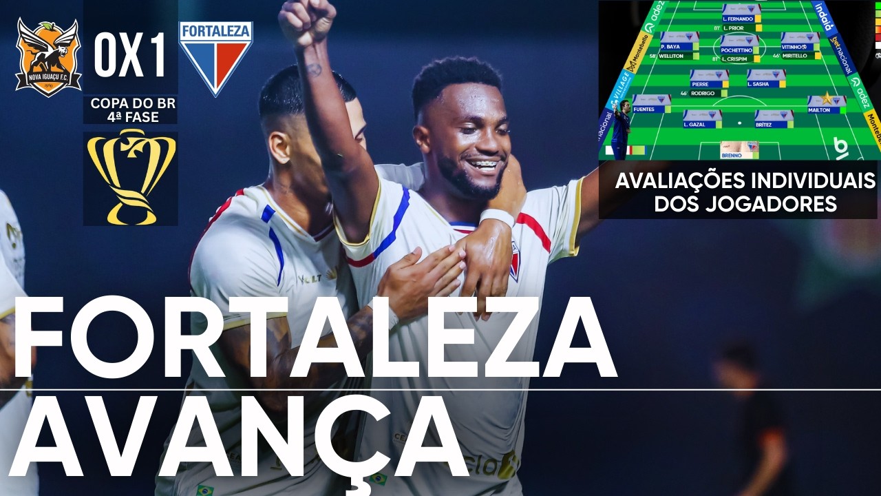 NOVA IGUAÇU 0X1 FORTALEZA - LAION VENCE E AVANÇA À 5ª FASE DA COPA DO BRASIL