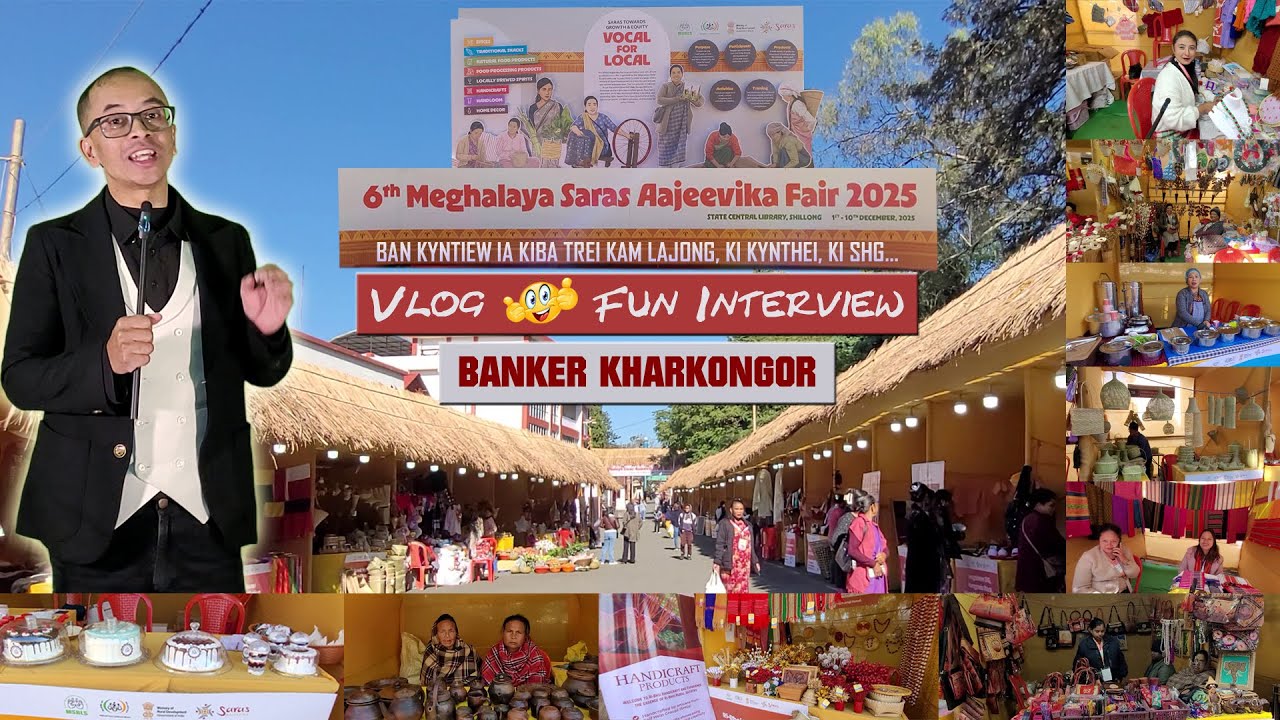 SARAS Fair | Vlog | Interview | Banker Kharkongor | Ban Kyntiew ia ki Kynthei ki SHG | 2025
