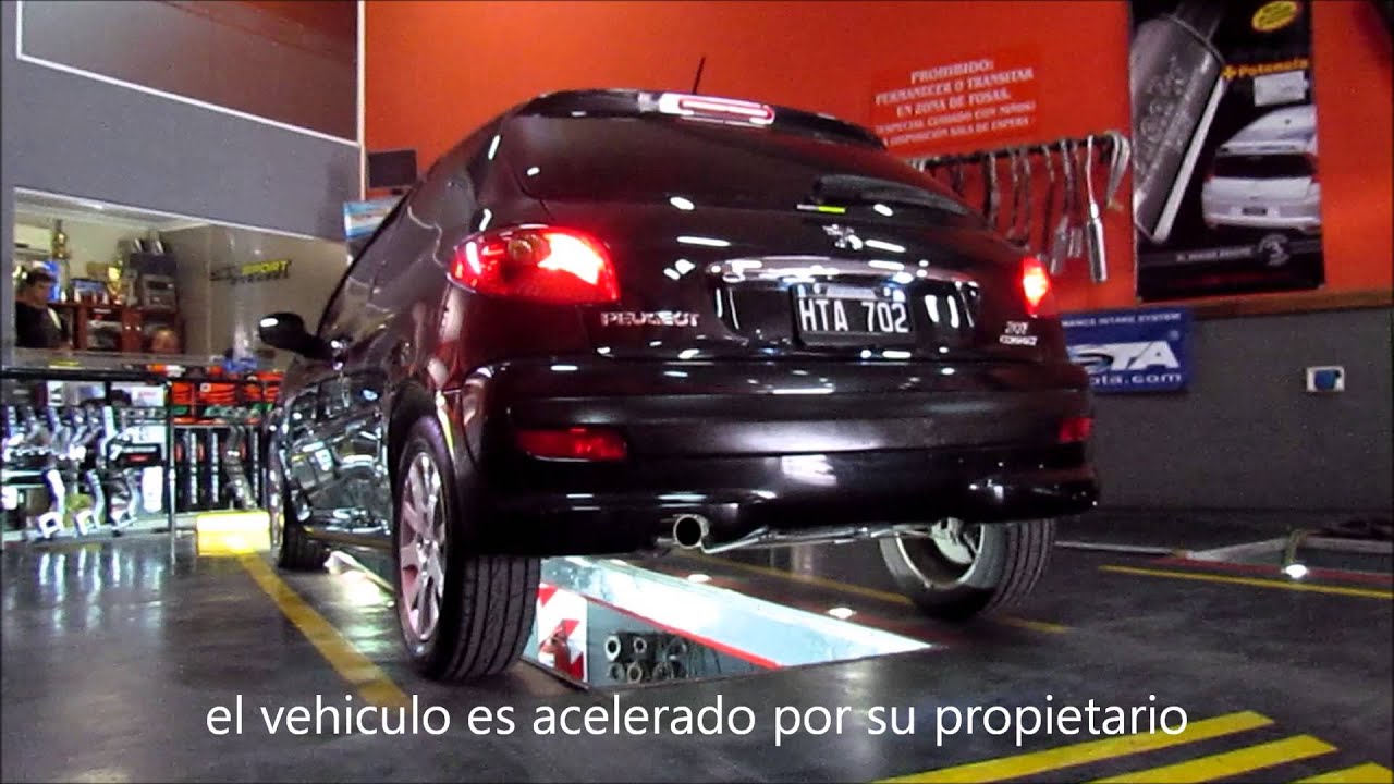 CañoSport - Peugeot 207 Compact 1.6 con medio escape silenPro + reemplazo de catalizador