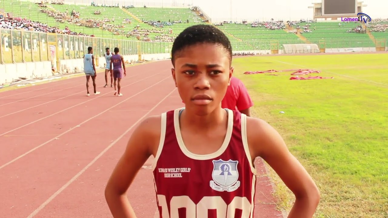Girl's 200m final race. 24.88sec. Ashanti Region Inter-co. Zone 5. 2026.
