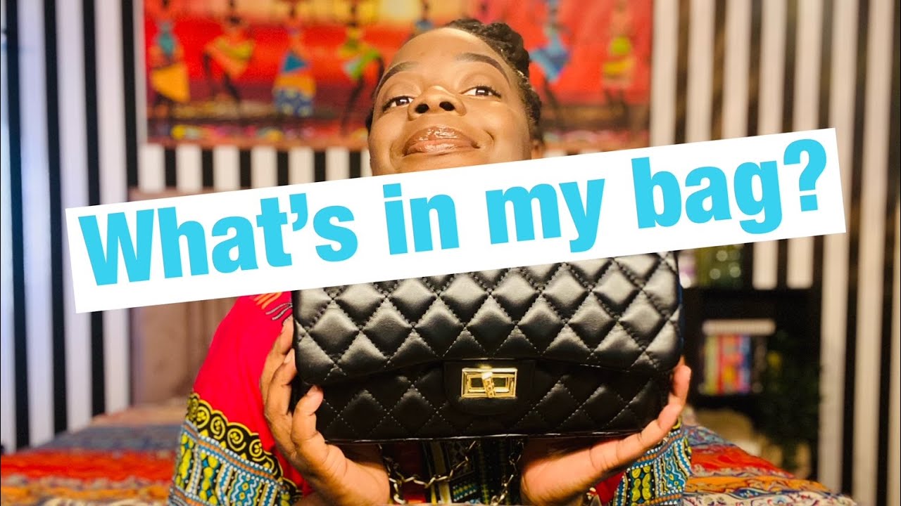 WHAT'S IN MY BAG? 2021 | LTL LONDON MEDIUM CLASSIC FLAP IN BLACK | CHANEL CLASSIC BAG DUPE!