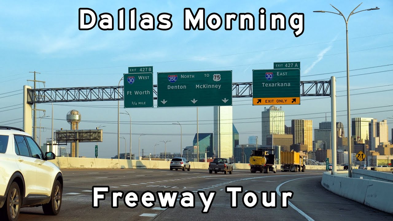 Dallas Morning Freeway Tour - I35E - Central Exressway (US-75) - LBJ Freeway (I-635) - Dec, 2022