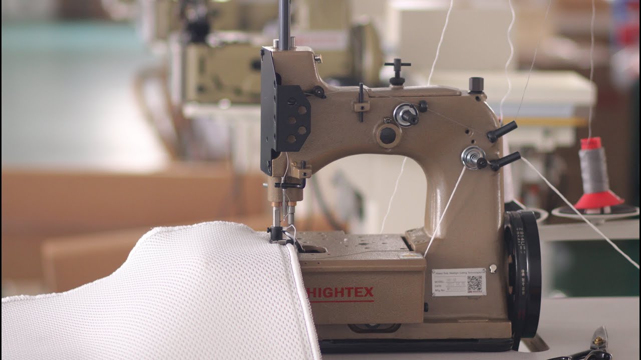 Machine à border les tapis 3 fils
