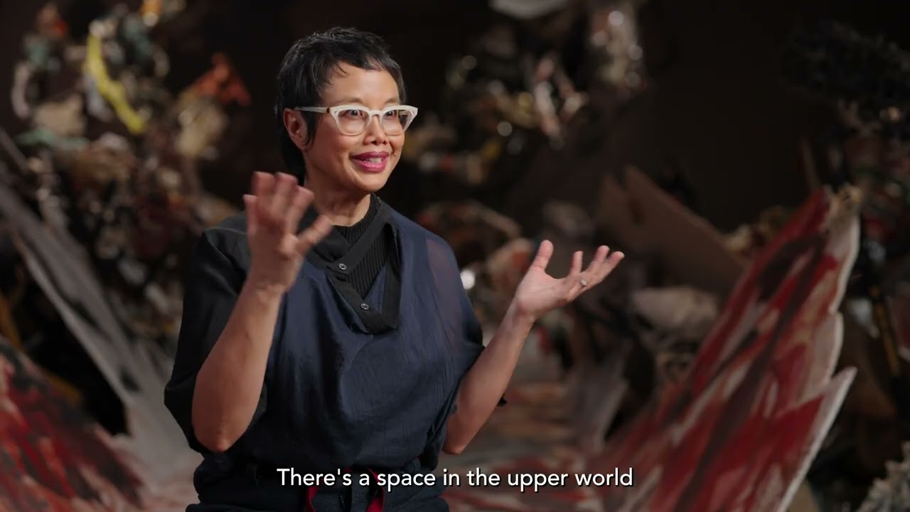 Linda Sormin's UNCERTAIN GROUND installation at the Gardiner Museum, Toronto (2026)