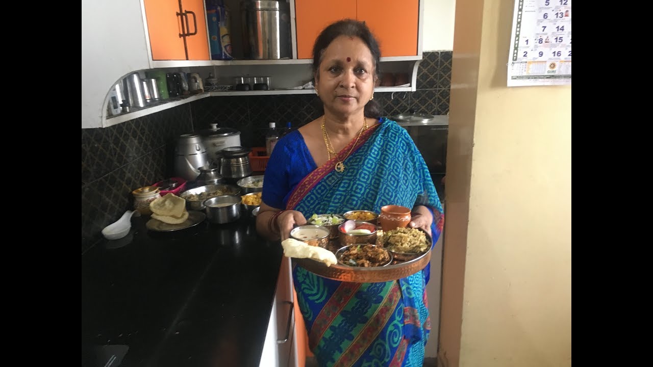 Simple Veg Thali   Day 7                Sunday Special Lunch !!!