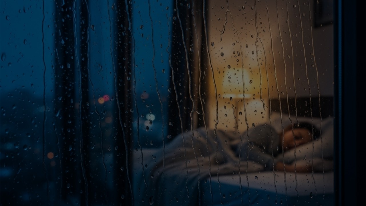 Exhausted & Overthinking? 5-Hour Rain Sounds for Deep Sleep | rain stream for sleep