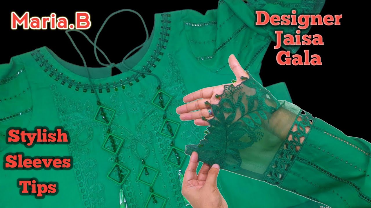 Maria B Inspired Dress Look | Stunning Designer Style Gala & Sleeves Ideas