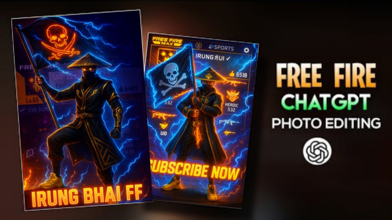Trending Chatgpt Free Fire Poster Editing in tamil | Chatgpt Free Fire Profile Photo Editing 