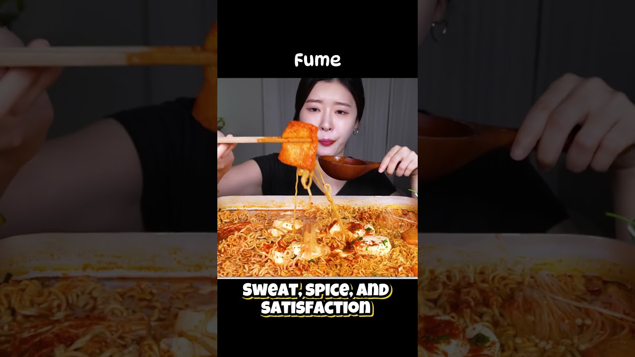 ASMR MUKBANG Spicy Ramen Noodles with Tofu 🌶️🍲