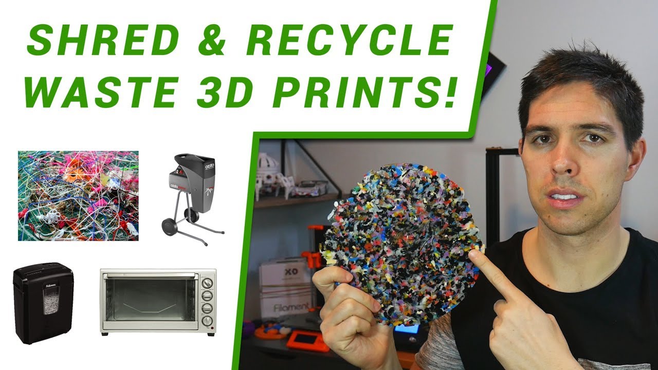 Recycle waste 3D prints: Part 1 - Shredding and melting