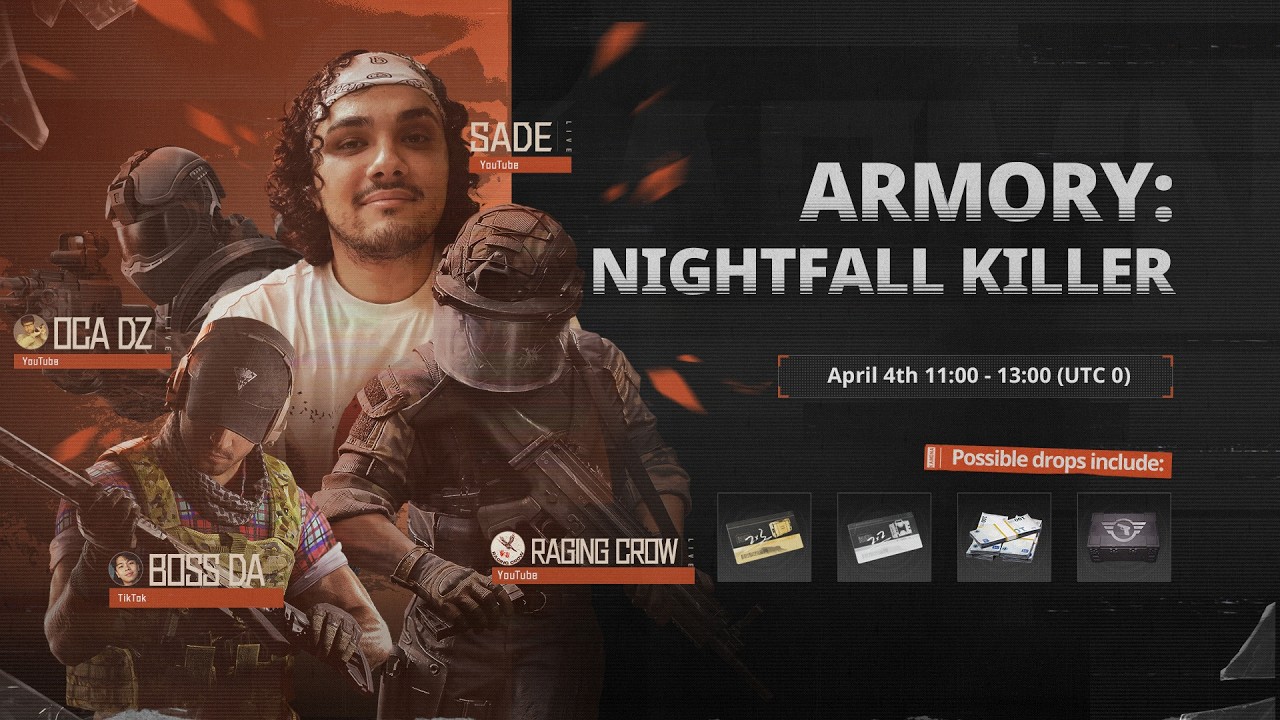 🔴 LIVE - SADE THE NIGHTFALL KILLER DAY 3 CHALLENGES, OFFICIAL LIVE DROPS! I Arena Breakout