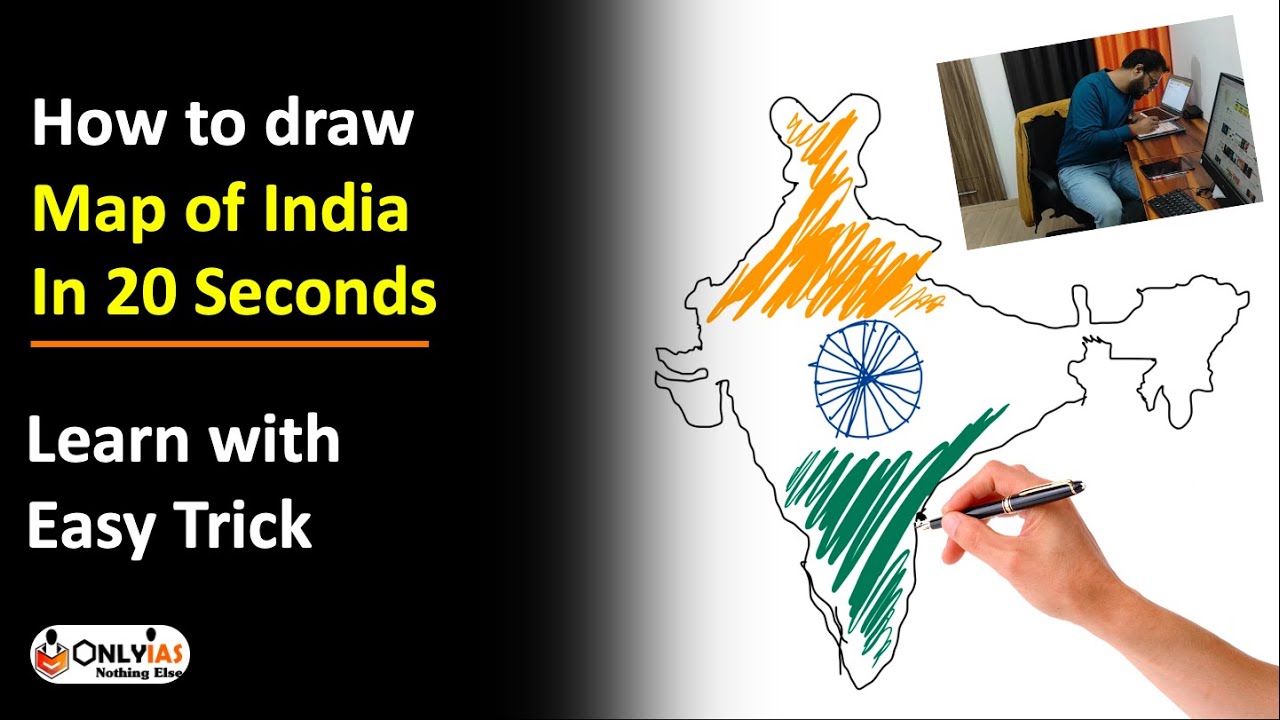 How to draw India Map fast | UPSC | UPSC Mains Answer Writing | OnlyIAS | Shivam Yash