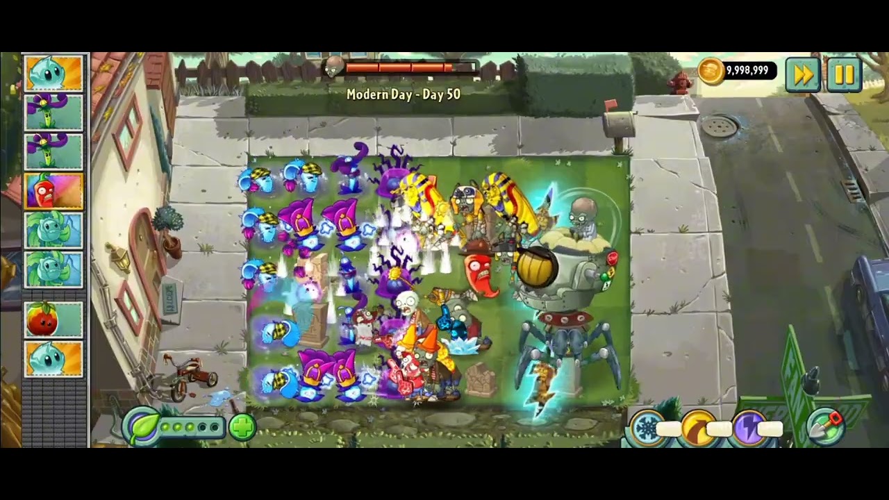 PvZ 2 Refloushed Gameplay (1.4.1): Modern Day - Day 50 (Rework)