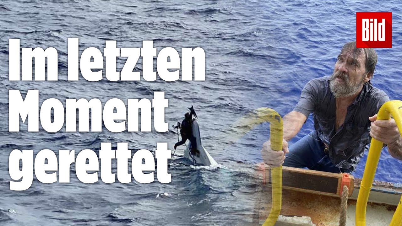 Schiffbruch: Mann klammerte sich an sinkendes Boot – „Ich sah nur  noch das Meer“