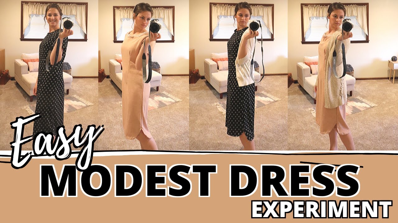 I sewed a dress WITHOUT using a pattern! MODEST DRESS INSPO