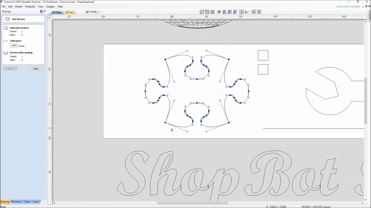Open & Duplicate Vectors