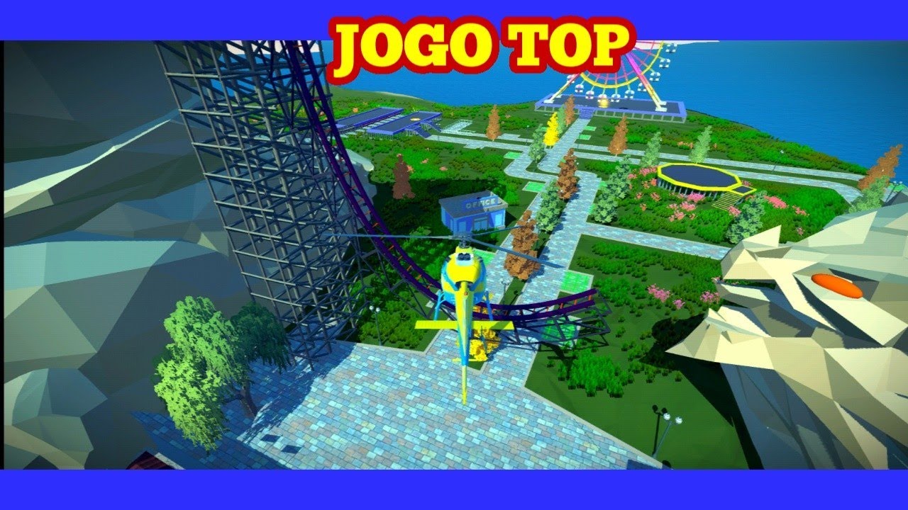 NOVO JOGO DE SIMULAÇÃO DE PARQUE DE DIVERSÂO PARA CELULAR Real Coaster Idle game