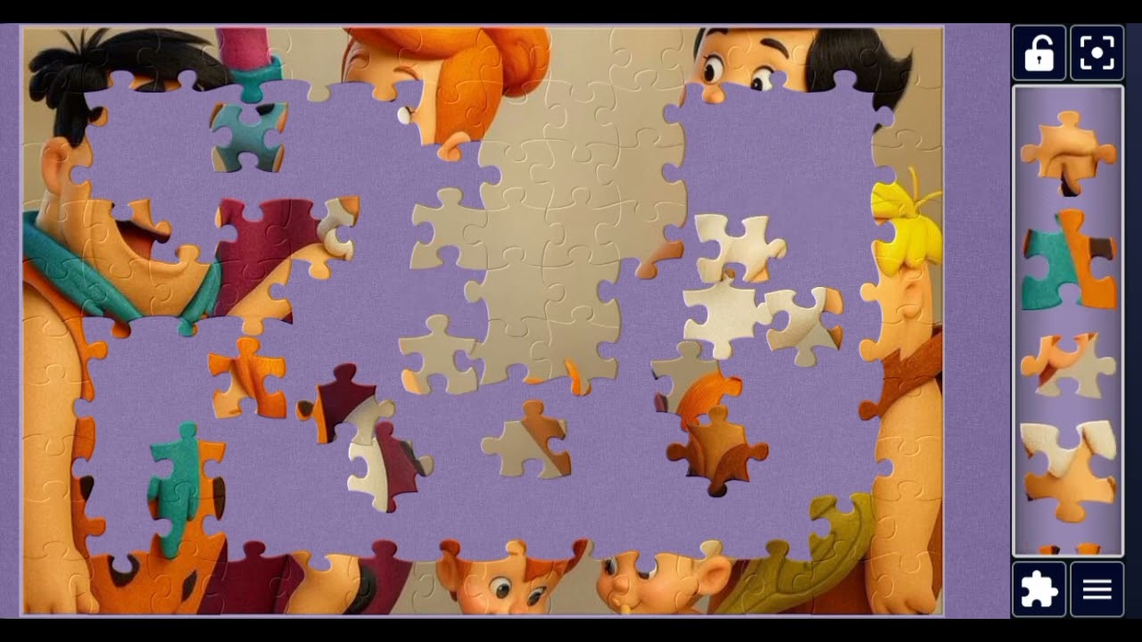 “The Flintstones Happy Family Moment” //Cartoon jigsaw puzzle 